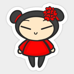 Rose Flower Pucca Sticker